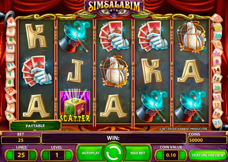 Игровой автомат «SimSalabim» в казино Вулкан 24 онлайн
