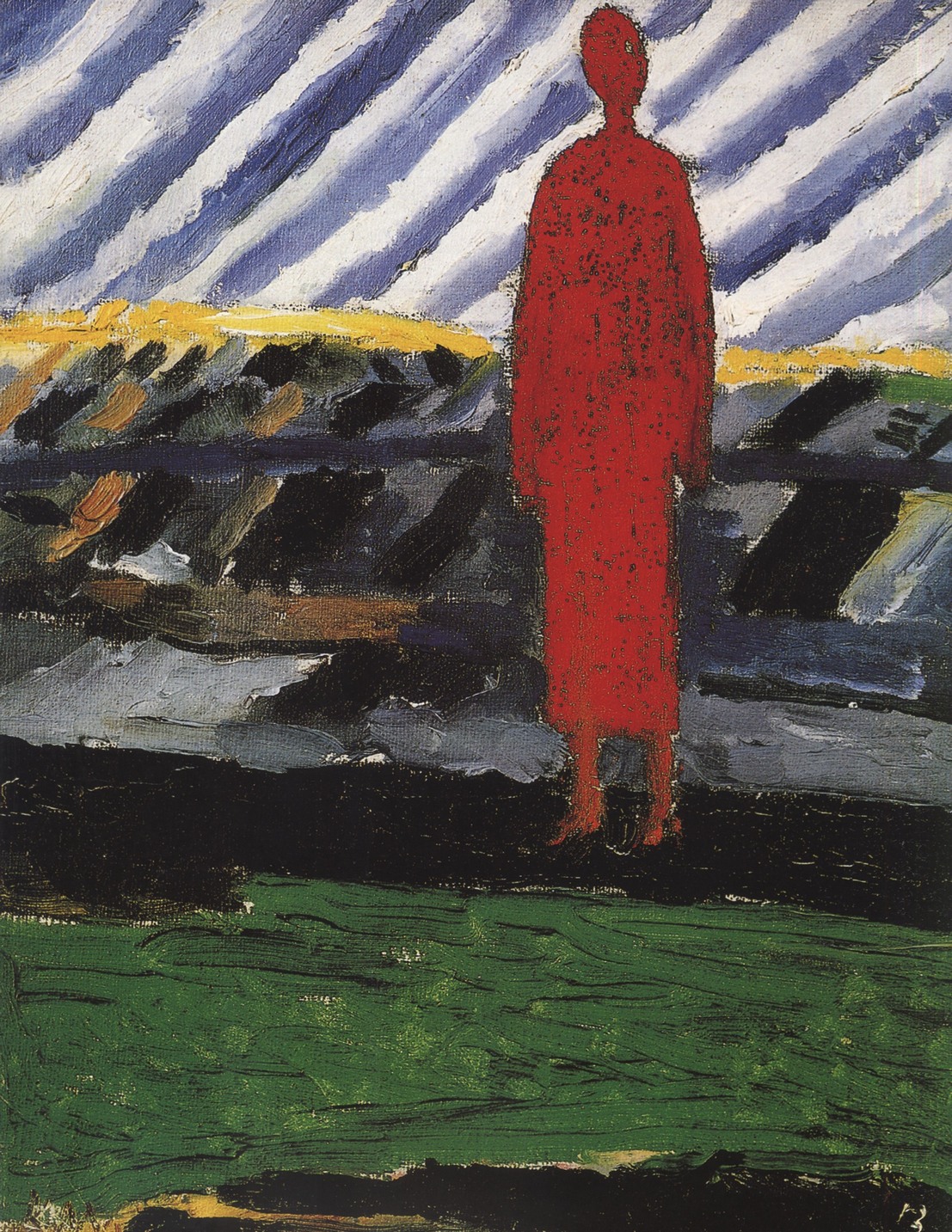 Красная фигура. 1928—1932. Холст, масло. 30×23,5 см. Санкт-Петербург, Государственный Русский музей Красная фигура. 1928—1932. Холст, масло. 30×23,5 см. Санкт-Петербург, Государственный Русский музей