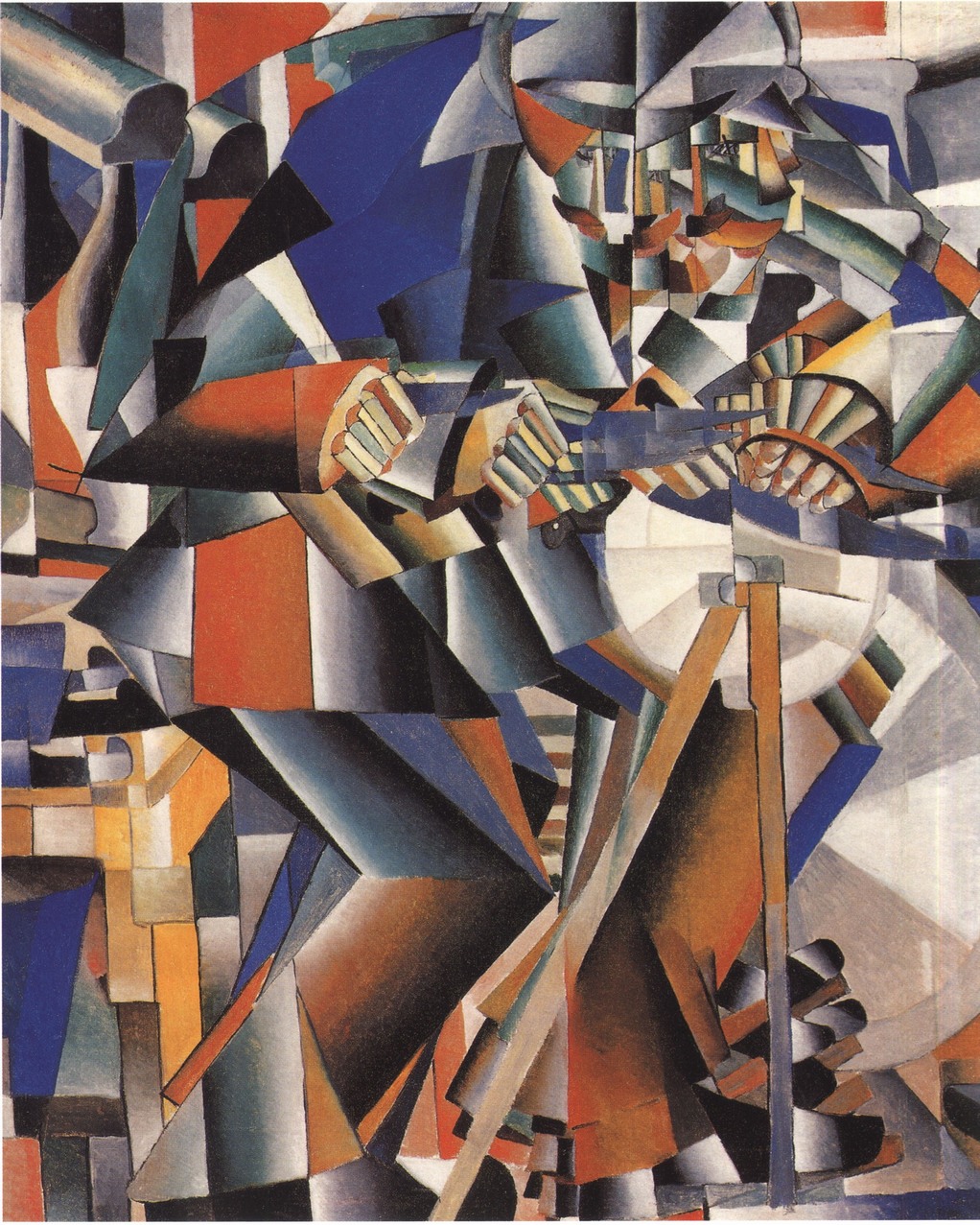 Точильщик. 1912—1913. Холст, масло. 79,5×79,5 см. Нью-Хейвен, Художественная галерея Йельского университета Точильщик. 1912—1913. Холст, масло. 79,5×79,5 см. Нью-Хейвен, Художественная галерея Йельского университета