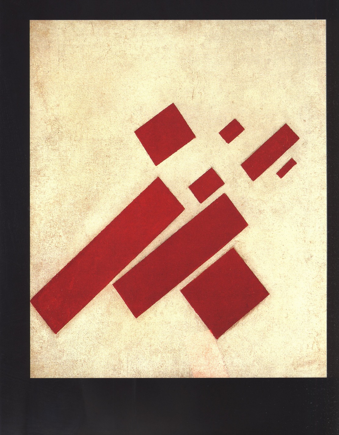 Супрематизм (с восемью прямоугольниками). 1915. Холст, масло. 57,5×48,5 см. Амстердам, Городской музей Супрематизм (с восемью прямоугольниками). 1915. Холст, масло. 57,5×48,5 см. Амстердам, Городской музей