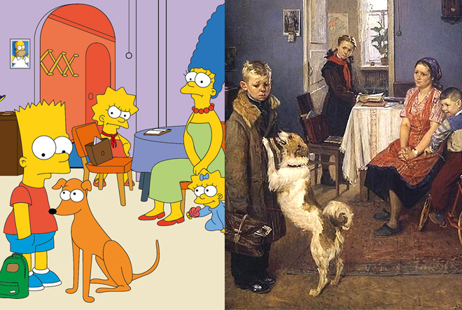 Будущие дизайнеры «симпсонизировали» русских классиков Будущие дизайнеры «симпсонизировали» русских классиков