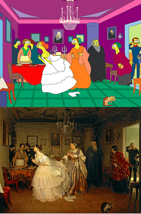 Будущие дизайнеры «симпсонизировали» русских классиков Будущие дизайнеры «симпсонизировали» русских классиков