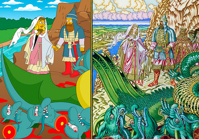 Будущие дизайнеры «симпсонизировали» русских классиков Будущие дизайнеры «симпсонизировали» русских классиков