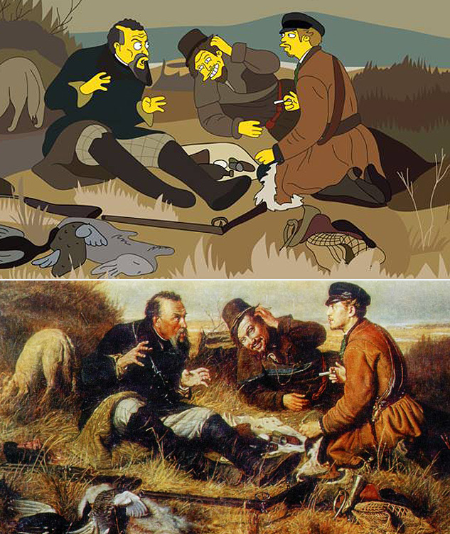 Будущие дизайнеры «симпсонизировали» русских классиков Будущие дизайнеры «симпсонизировали» русских классиков