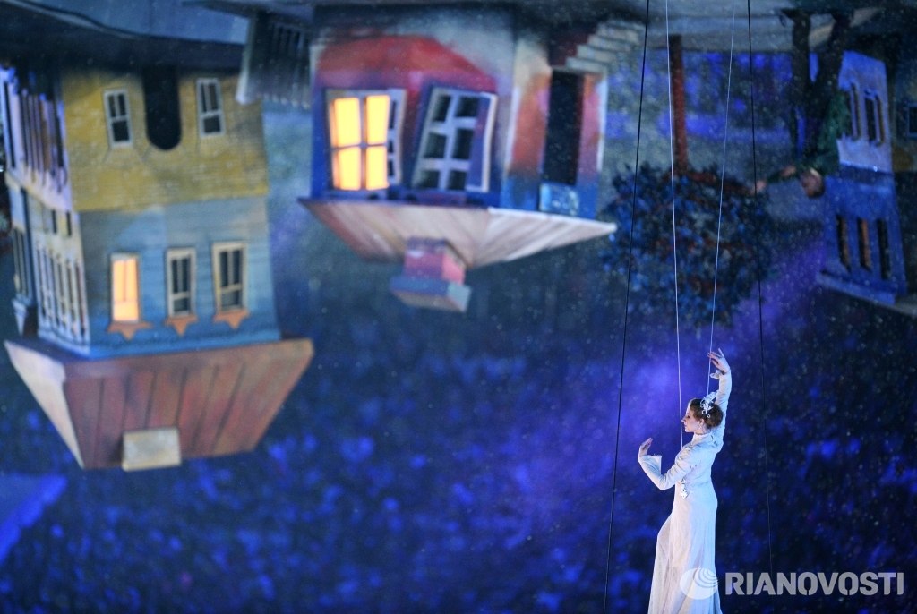 Мир Малевича, Кандинского и Шагала на церемонии закрытия XXII зимних Игр в Сочи Мир Малевича, Кандинского и Шагала на церемонии закрытия XXII зимних Игр в Сочи