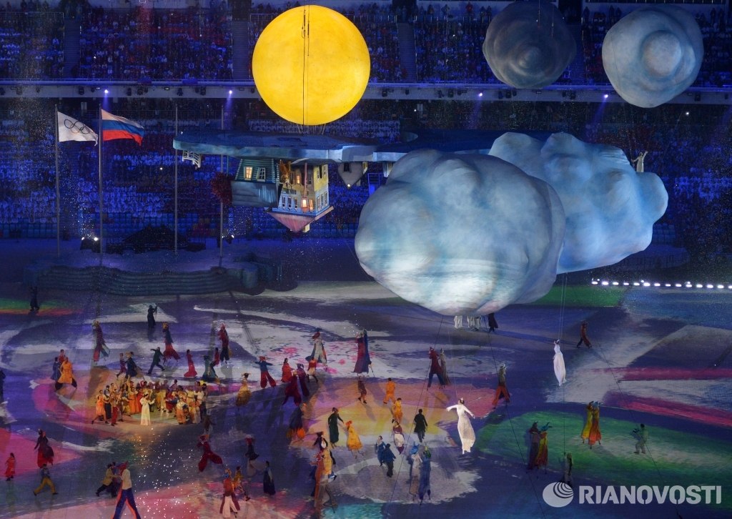 Мир Малевича, Кандинского и Шагала на церемонии закрытия XXII зимних Игр в Сочи Мир Малевича, Кандинского и Шагала на церемонии закрытия XXII зимних Игр в Сочи