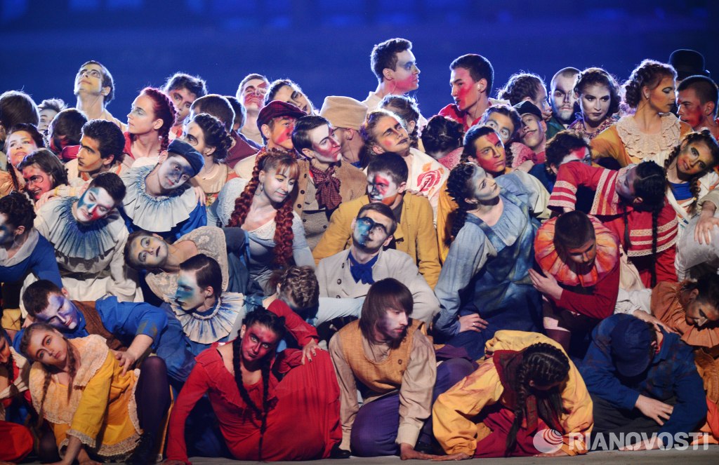 Мир Малевича, Кандинского и Шагала на церемонии закрытия XXII зимних Игр в Сочи Мир Малевича, Кандинского и Шагала на церемонии закрытия XXII зимних Игр в Сочи