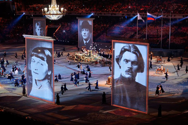 Мир Малевича, Кандинского и Шагала на церемонии закрытия XXII зимних Игр в Сочи Мир Малевича, Кандинского и Шагала на церемонии закрытия XXII зимних Игр в Сочи