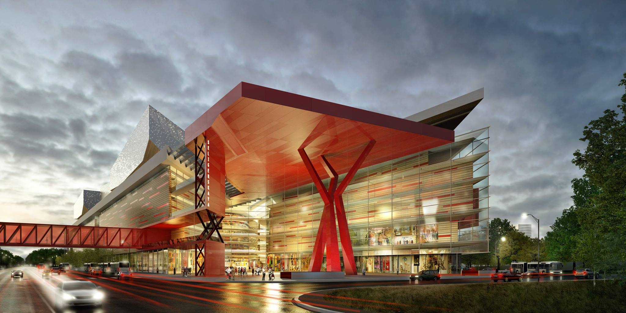 Станция «Селигерская» в стиле работ Малевича и Кандинского Станция «Селигерская» в стиле работ Малевича и Кандинского