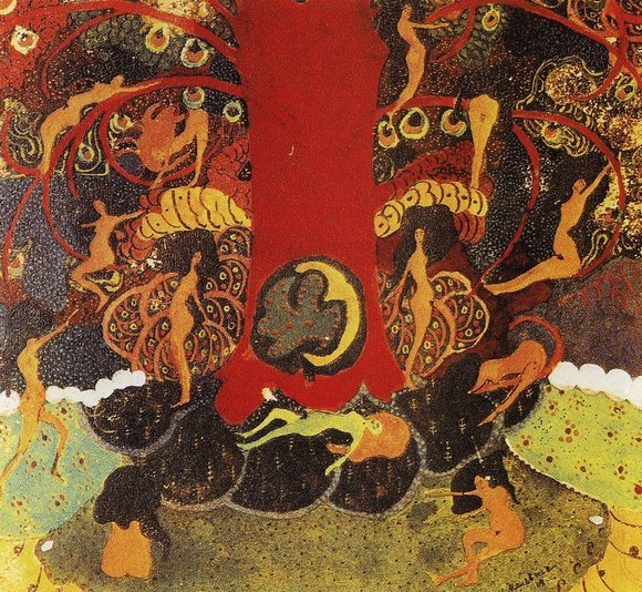 Каземир Малевич :: Дуб и дриады (1908)