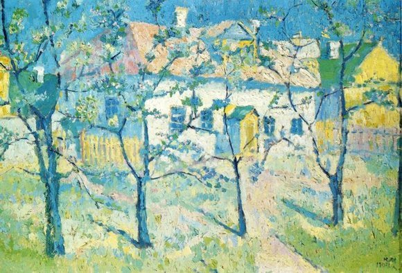 Каземир Малевич :: Spring Garden in Blossom (1904)