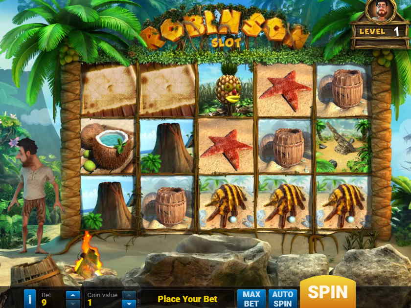 Игровой автомат «Robinzon» (Робинзон) в казино Вулкан Вегас