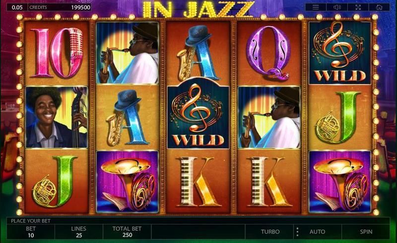 Игровой автомат «In Jazz» и официальный сайт казино Вулкан