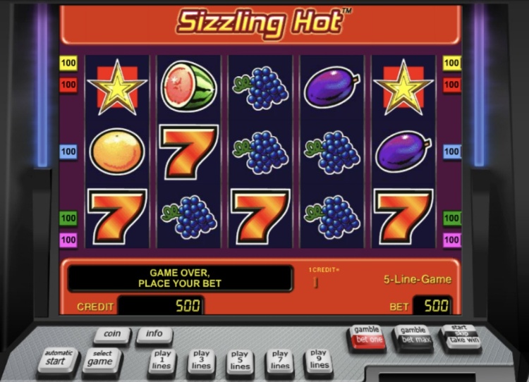 Игровой автомат «Sizzling Hot» в казино Вулкан Олимп